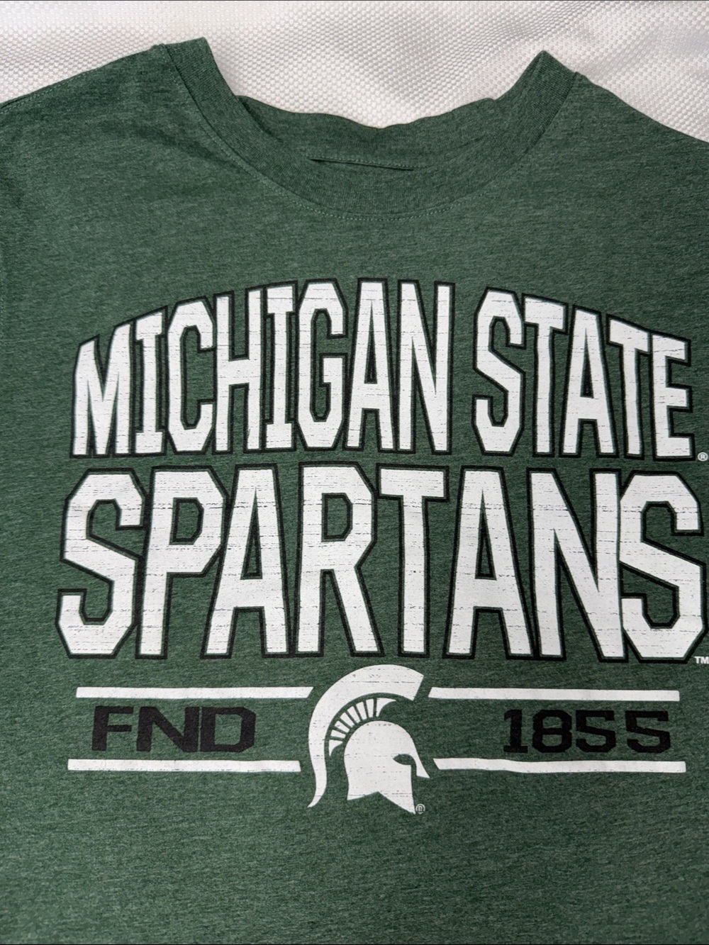 Michigan State Spartans Green Graphic Tee - Large